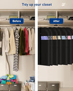 Garment Bags Suit Bags 24 x 43 Inch, 9 Packs Garment Covers for Hanging Clothes on Closet or Travel, PEVA (70GSM) Suit Covers for Storage Suits, T-shirts and Jackets