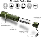 Lighting EVER LED Flashlights High Lumens, Small Flashlight, Waterproof, Adjustable Focus Flash Light for Outdoor, Emergency, AAA Batteries Included