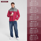 baleaf Men's Rain Jacket Waterproof Windbreaker Raincoat Running Cycling Hiking Gear Hood Lightweight Reflective Packable