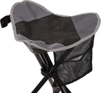 REDCAMP 2 Pack Folding Tripod Stools for Adults, Lightweight Portable Camping Stools for Fishing Hunting Backpacking Traveling, Black