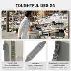 Portable Soft Cooler 12 Cans, IP68 Tizip Leak-Proof Zipper for Camping, Fishing, Beach, Outdoors Insulated Ice Chest with Reusable Ice Pack