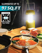 Lichamp 4 Pack LED Camping Lanterns, Battery Powered Camping Lights LED Collapsible Flashlight Portable Emergency Supplies Kit, A4YL