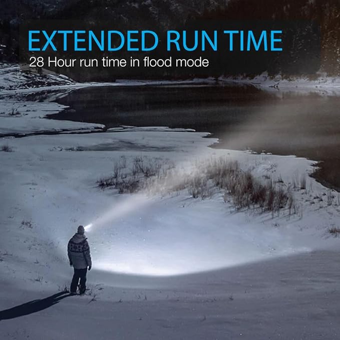 LUXPRO LP345V2 LED Headlamp - Bright 300 Lumen Head Lamp for Outdoors, Camping & Hiking - 6 Light Modes White, Green & Red Light - IPX4 Waterproof - Adjustable Headband - Batteries Included - 4 Pack