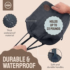 ASEBBO Lunch Tote Bag Box for Professional Women Men Reusable Insulated, Leakproof Waterproof Thermal Cooler Food Handbags High Capacity for Travel Work Picnic (Elegant Gray)