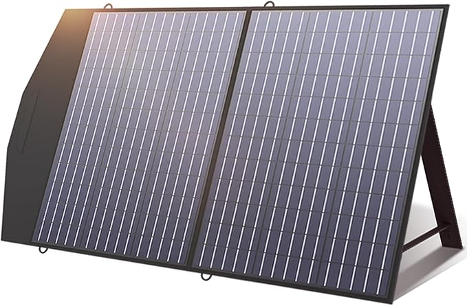 ALLPOWERS 100W Portable Solar Panel, 18V Lightweight SP027 Foldable Solar Charger for Portable Power Station, 23% High Efficiency IP67 Waterproof, for PRV, Camping, Home, Off Grid