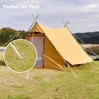 AAGUT Tent Stakes, Tent Stakes Metal Garden Edging Fence Hooks Yard Camping Stake Heavy Duty Galvanized 9 Inch 6 Gauge Tent Pegs for Tarp, Inflatable, Outdoor Christmas Decorations, 25 Pack