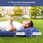 Elegear Double Sleeping Pad - 4" Ultra-Thick Self Inflating Camping Mat for 2 Persons with Built-in Pillow and Foot Pump