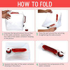 3 Pack Collapsible Water Container with Spigot, Foldable Camping Water Container Portable Camping Storage Carrier Jug for Outdoors Hiking Emergency Kit Backpack (5.3 Gallon,Red,3 Pcs)