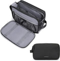 BAGSMART Toiletry Bag for Men, Travel Toiletry Organizer Dopp Kit Water-resistant Shaving Bag for Toiletries Accessories, Door Room Essentials,Black-large