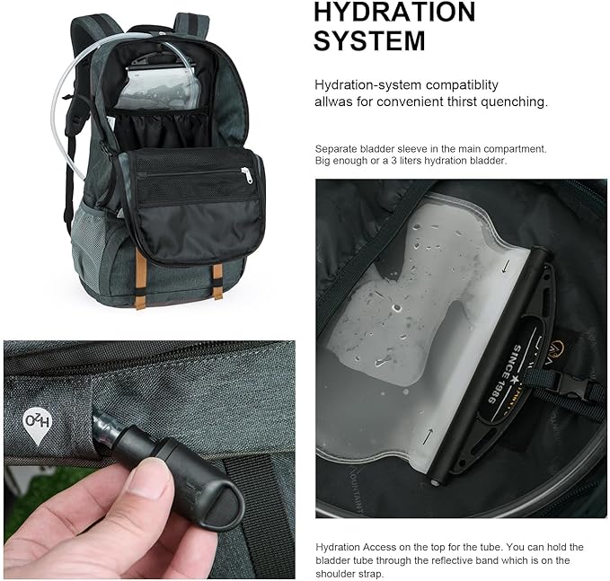 MOUNTAINTOP 40L Hiking Backpack Lightweight Travel Backpack for Men&Women Outdoor Camping Backpacking