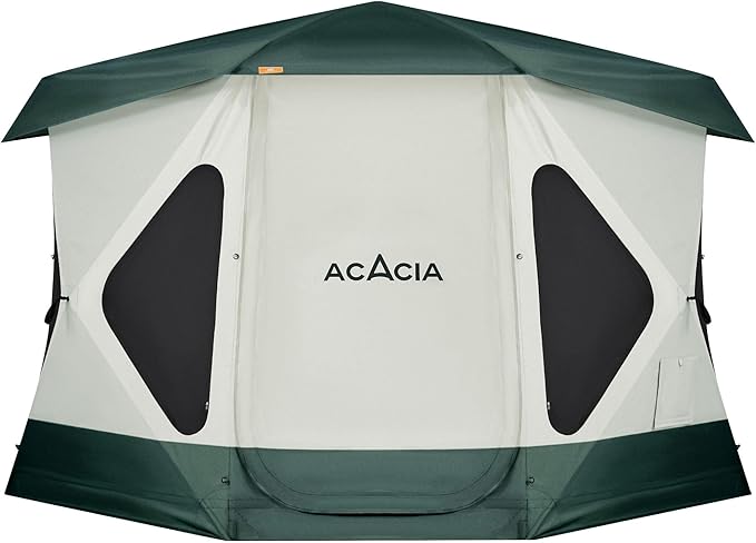 Space Acacia Lite Camping Tent | 2/3/4/8 Person Pop Up Tents for Camping | Lightweight & Durable Beach Tent | Level 7 Wind Resistance, UPF 50+ | Quick Setup for Camping & Backyard