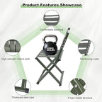 Heavy-Duty Camping with backrest Folding Stool, Outdoor Portable backrest Chair, 440lbs Heavy-Duty Portable Folding Stool, Camping, Hiking, Outdoor Fishing, picnicking, BBQ