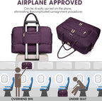 Travel Duffle Bag Weekender for Women - Carry-On Overnight Bag Personal Item Bag with Shoe Compartment & Wet Pocket Large Weekend Tote Bags with Toiletry Bag Hospital Bags for Labor and Delivery