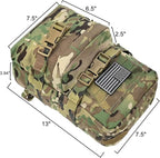 Tactical Mini Molle Hydration Pack,Molle Hydration Carrier with US Flag Water Resistant,Hydropack for Tactical Vest Backpack