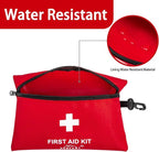 152 Piece Small First Aid Kit, Travel Size First Aid Kit TSA Approved, Mini Forst aid kit for Home, Car, Travel, Camping, Truck, Sports, Office, Hiking Med Kit for Backpack;