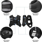 Weighted Vest 6 8 12 16 20lb with Reflective Stripe Adjustable Rucking Vest for Men Women Kid for Walking Running