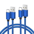 Basesailor for iPhone 17 16 Pro Max Charger Cord,USB to USB C Cable,Type C Charging Power Cord for Apple 17e 15 iPad 10 Air 4 5,Samsung Galaxy S26 S25 S24 S23,Blue,2Pack 3.3FT(1M)