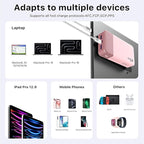 NOBIS Portable Charger, 20000mAh Power Bank, 45W Power Bank Fast Charging, Battery Pack with C to C Cable, Battery Bank with Digital Display for Phone Android Laptop etc (Pink)