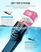 Greatever Full Face Snorkel Mask, Snorkeling Gear for Adults with Latest Dry Top Breathing System and Detachable Camera Mount, Foldable Snorkel Mask Adult, Snorkels Anti-Fog & Anti-Leak