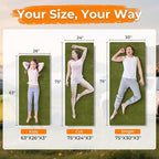 BDEUS Memory Foam Camping Mattress Pad 3inch Waterproof Roll Up Bed Sleeping Mat for Adults Portable Roll Up Mattress for Travel Guest Floor Bed Cot Mattress for Car, Tent