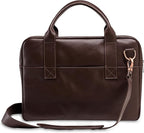 Nordweg Nomad Leather Briefcase NW080A – Leather Bag for Work & Travel – Fits 15.6” Laptop – Minimalist, Durable, Elegant