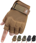 FIORETTO Fingerless Gloves, Half Finger Gloves for Driving, Cycling, Shooting, Hunting, Motorcycle, Climbing, Outdoor Work 215801