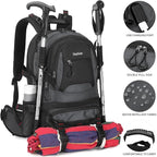 Nerlion 40L Hiking Backpack Travel Backpack for Men Women Camping Waterproof Outdoor Hiking Daypack Lightweight Backpack (Dark Gray)