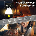 LED Bear Camping Lantern & Headlamp Kit, Battery Powered Night Light for Kids 6-12, Outdoor Equipment for Kids Ages 8-12, Toys Girls Boy Birthday Christmas Gift Ages 6 7 8 9 10 11 12+