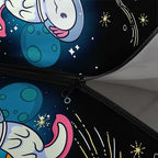 HOSIMA Cartoon Axolotl Sleeping Bags for Kids 10-12,Blue Cartoon Kids Sleeping Bags for Girls Boys,Compact Sleeping Bag for Camping Essentials and Hiking.