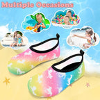 Deevike Kids Water Shoes Boys Grils Barefoot Quick Dry Aqua Socks Beach Shoes for Toddler Sports Swim Surf Outdoor Walking
