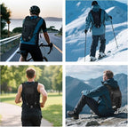 Lightweight Hydration Backpack 2L Water Bladder Pack for Running, Cycling, Hiking – Anti-Theft Water Backpack with Phone Holder, Trekking Pole Holder & Reflective Strips for Men & Women