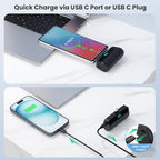 [2 Packs] Small Portable Charger 5500mAh for iPhone 15/16,LCD Display 15W PD Fast Charging Power Bank,USB-C Connector,Mini Battery Pack Compatible with 16/16 Pro Max/15/15 Pro Max Android Galaxy etc