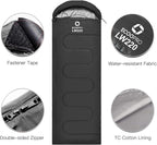 ECOOPRO Warm Weather Sleeping Bag - Portable, Waterproof, Compact Lightweight, Comfort with Compression Sack - Great for Outdoor Camping, Backpacking & Hiking-83 L x 30" W Fits Adults