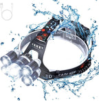 Headlamp 1200 Lumen Ultra Bright LED Work Headlight,Brightest USB Rechargeable Headlamps,4 Modes Waterproof Zoomable Head Lamp Best Headlamps for Adults Camping Cycling Hiking Hunting Outdoors