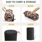 HomeMate CertiPUR-US Memory Foam Camping Mattress Pad Portable Roll Up Mattress for Adults Sleeping Mat Cot Mattress Pad