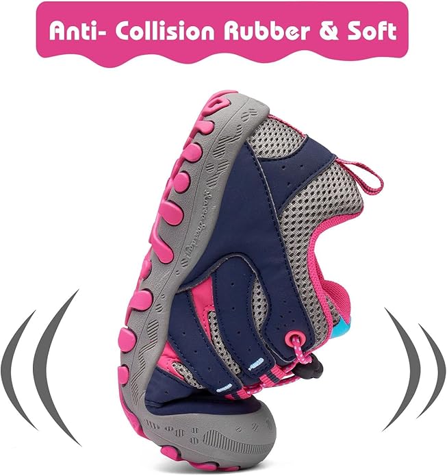 Mishansha Boy's Girl's Hiking Shoes Low Top Sneakers Outdoor Trekking Walking Climbing Running Shoes