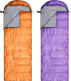 Tudomro 2 Pcs Camping Sleeping Bag for Adults, Lightweight Packable Waterproof Camping Gear Equipment to Keep Warm for Spring Summer Fall Indoor Outdoor Backpacking Hiking Travel