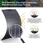 ALLPOWERS 100W Portable Solar Panel, SF100 Flexible Solar Panel, 24V Monocrystalline Solar Kit, 25% High Efficiency, IP68, for Power Station, Phones, Rooftops, Outdoor Camping and RVs