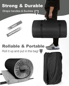 Ferlizer Memory Foam Camping Mattress Pad, 3" Portable Roll Up Sleeping Pad for Adults, Camping Bed Pads for Sleeping with Waterproof Cover & Travel Bag, CertiPUR-US