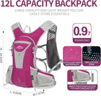 Hydration Pack Backpack, Lightweight Water Backpack with 2L Leakproof Hydration Bladder Daypack for Men Women,Running Hydration Vest for Outdoor Trail