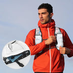 Running Vest for Women Men, Adjustable Chest Straps Running Hydration Vest with 500ml Soft Flask, Lightweight Breathable Reflective Hydration Backpack for Hiking