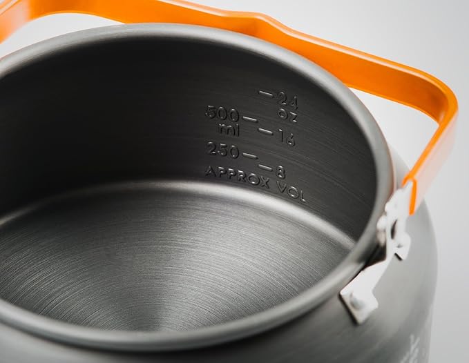 GSI Outdoors Halulite Tea Kettle, Ultralight Aluminum Camping Kettle, Durable, Fast-Boil for Backpacking, Hiking & Outdoor Cooking - 1.8 Liters