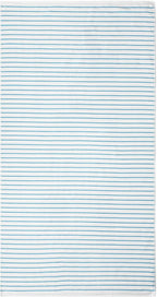 Black & White Brands Brazilian Beach/Pool/Bath Towel - Ultimate Absorbent Luxury XL 36x70 100% Cotton Wave (2 Towels, Turquoise Poly Stripe)