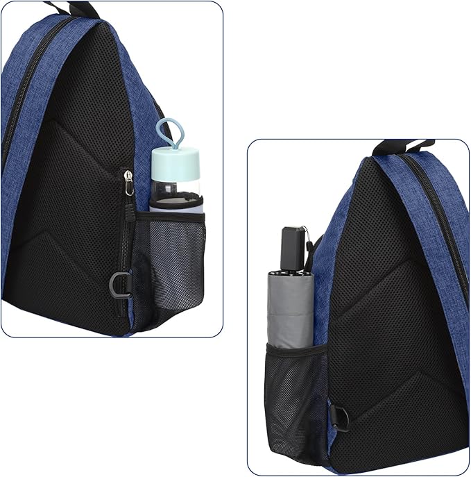 MOSISO Sling Backpack Travel Hiking Daypack, Crossbody Convertible Sling Bag with Front Pocket One Shoulder Chest Bag