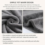 Melissa Large Travel Blanket and Inflatable Pillow Set - 69“ x 43.3” – Soft Blanket with Carry Bag – Lightweight, Compact & Washable for Backpacking, Hiking, Car, Airplane, Office, Camping (Gray)