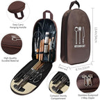 Silicone Camping Cooking Set Car Camping Essentials Cooking Kitchen Set, RV Camping Cookware Must Haves Gifts Camping Cooking Essentials, Camp Cooking Set for Travel Hiking Picnic