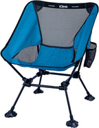 iClimb Ultralight Compact Camping Folding Beach Chair with Anti-Sinking Large Feet