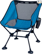iClimb Ultralight Compact Camping Folding Beach Chair with Anti-Sinking Large Feet