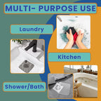 Travel Laundry Detergent Sheets, Portable Clothesline with Universal Sink Stopper – Lightweight Clothesline, Laundry Detergent Sheets & Sink Stopper best for Cruise, Hotel, Camping & On-the-Go Washing