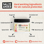 SALLYEANDER No Bite Me All-Natural Bug & Insect Repellent - Anti Itch Cream - 2 oz - Safe for Kids and Infants - Repels Mosquitoes, Black Flies, Fleas, and Ticks
